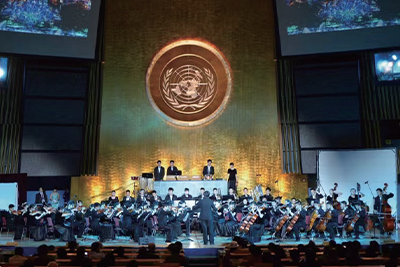 中国人民大学附属中学在联合国总部演出